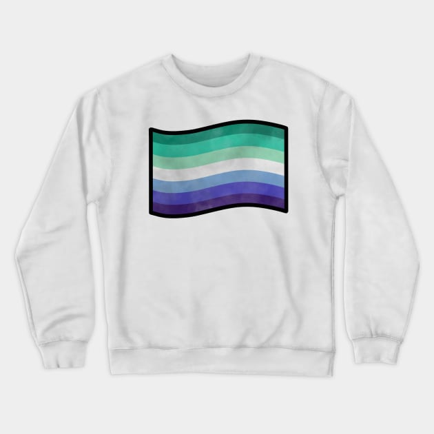 Foggy Gay MLM Pride Flag Crewneck Sweatshirt by SentABearToSpace 